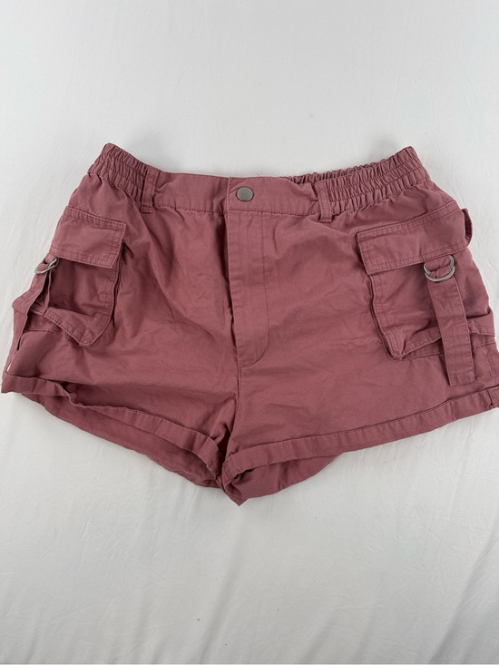 Indigo Rising Pants - Indigo Rising Women's Utility Cargo Shorts in Dusty Rose